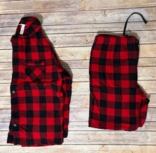 Men's Wondershop at Target Red and Black Plaid Pajama Set Size L