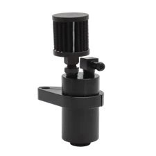 #40-0568 Engine Breather Oil Collector Kit Custom For Harley Indian BMW Black