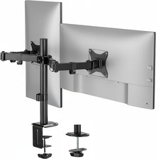 Dual Monitor Stand, Full Motion Desk Mount for 2 Screens up to 32  and 19.8 Lbs