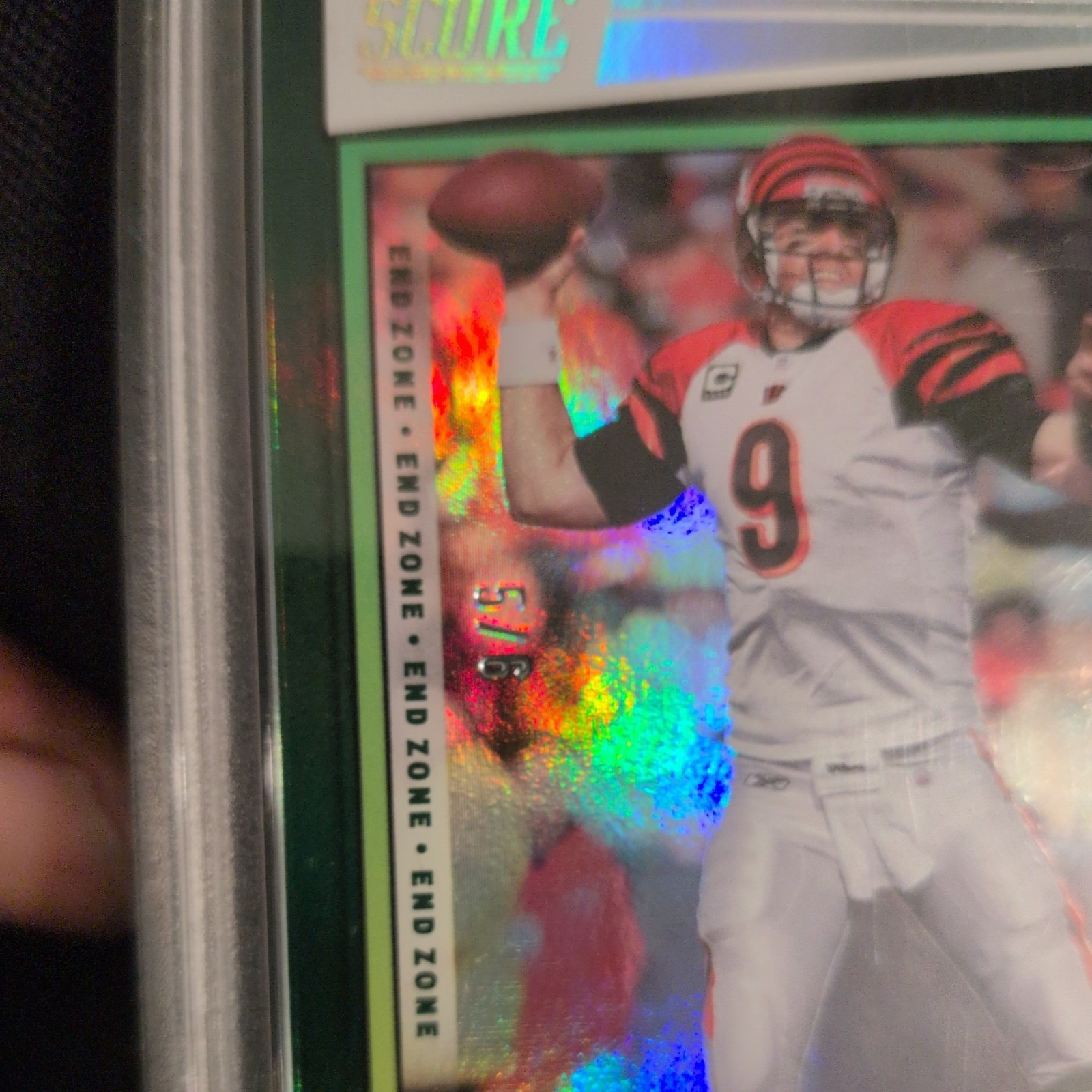 2022 Score - PSA 10 Carson Palmer #199 Green 5/6 POP 1  view 5