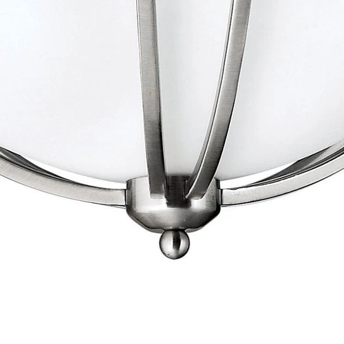 Hinkley Lighting H4660 2 Light 16.75"W Indoor Semi-Flush Ceiling - Nickel - Picture 5 of 6