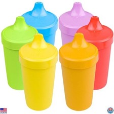 Re-Play Toddler Sippy Cups - 10 Oz, Spill-Proof, Dishwasher  Microwave Safe,