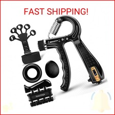 5 PCS Grip Strength Trainer Kit, Hand Gripper Strengthener, Forearm Strengthener