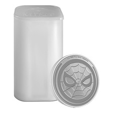 (tube Of 25) 2023 New Zealand Mint Marvel Spiderman 25 Oz (25x 1 Oz) Silver Coin