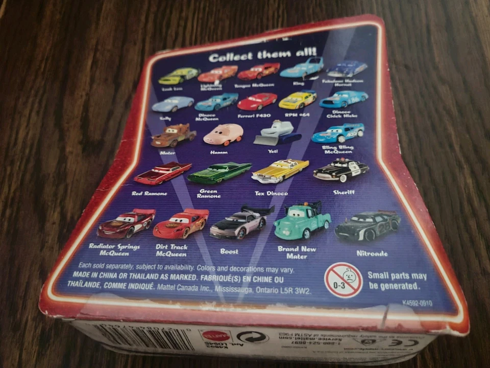 Disney Pixar автомобили Ferrari F430 литой Mattel наддувом новый запечатанный коллекционный - Изображение 2 из 2