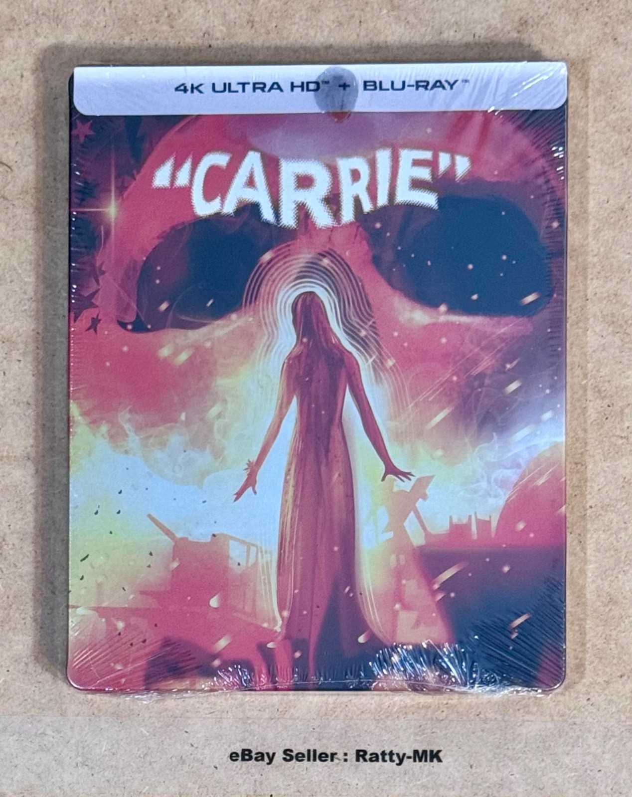CARRIE (1976) - USA IMPORT 4K + BLU RAY STEELBOOK - NEW & SEALED