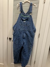 Liberty Denim Bib Overalls 48x28 Mens Blue Jean Workwear