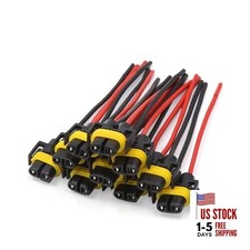 H11 H8 880 881 Female Adapter Wiring Harness Sockets Wire Headlights Fog