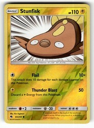 Stunfisk 83/214 Lost Thunder Reverse Holo