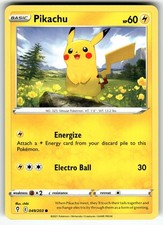 Pikachu 049/203 SWSH07: Cieli in Evoluzione NM Carta Pokemon TCG