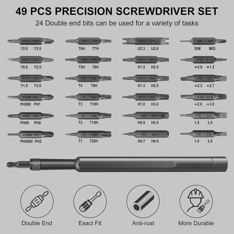 Precision Screwdriver Set 49 in 1  Small Screwdriver Set Magnetic Repair Tool Ki - Image 2 of 4