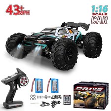 DE 1:16 4WD Rc Auto 70 km/h LED ferngesteuerte autos High Speed truck 2Batterien