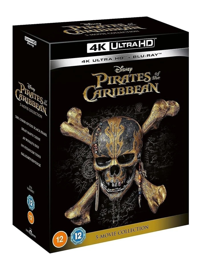 Pirates of the Caribbean 5-Movie (4K Ultra HD + Blu-ray + Slipcover) Region Free - Image 2 of 2