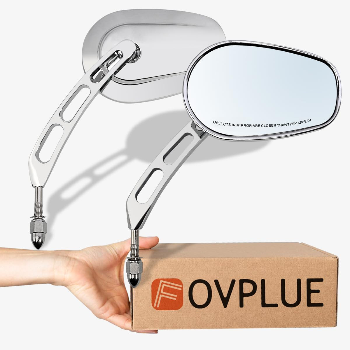 Handlebar Mount Mirrors,Left & Right Side Rearview Mirrors for 1982-2025 Harley