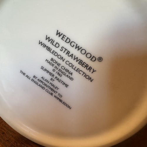 Rara tazza vintage WEDGWOOD Wild Strawberry collezione Wimbledon 1965 passatempo estivo - Foto 3 di 10