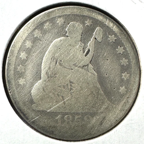 1858 25C Liberty Seated Quarter (87897)