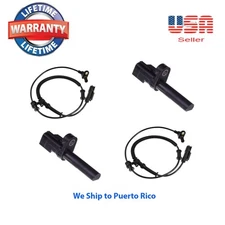 Set 4 ABS Wheel Speed Sensor Front Rear Left & Right Fit: RAM 1500 PICKUP 09-12