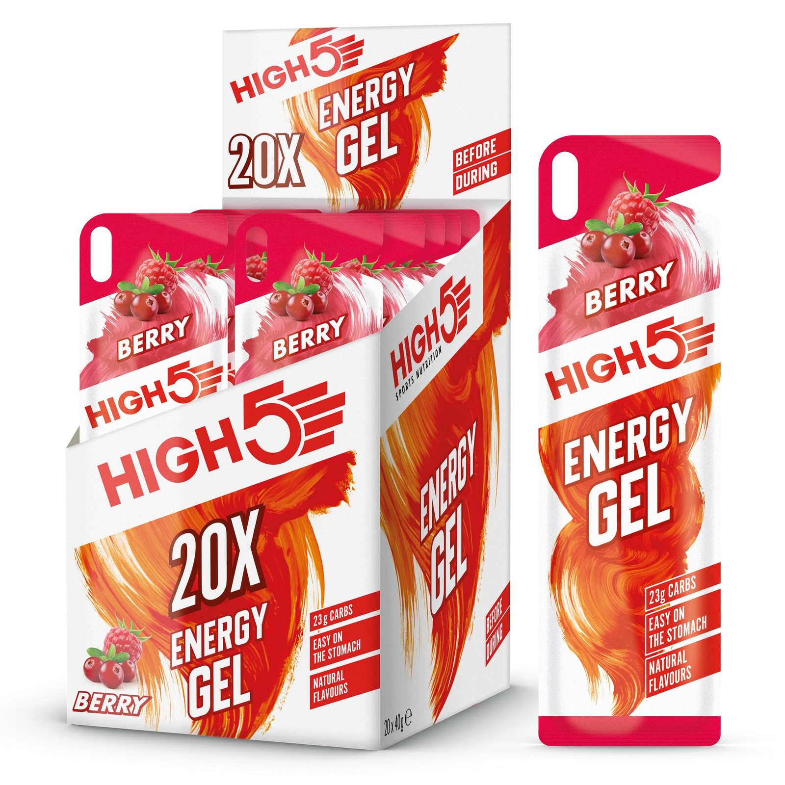 HIGH5 Energy Gels - Quick Release Sports to Power 20 x 40g| Summer Fruit