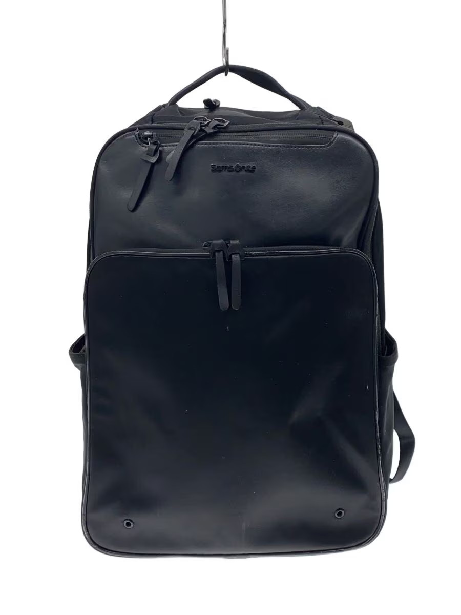 SAMSONITE Backpack, Polyester, Black, Piping Peel… - image 1