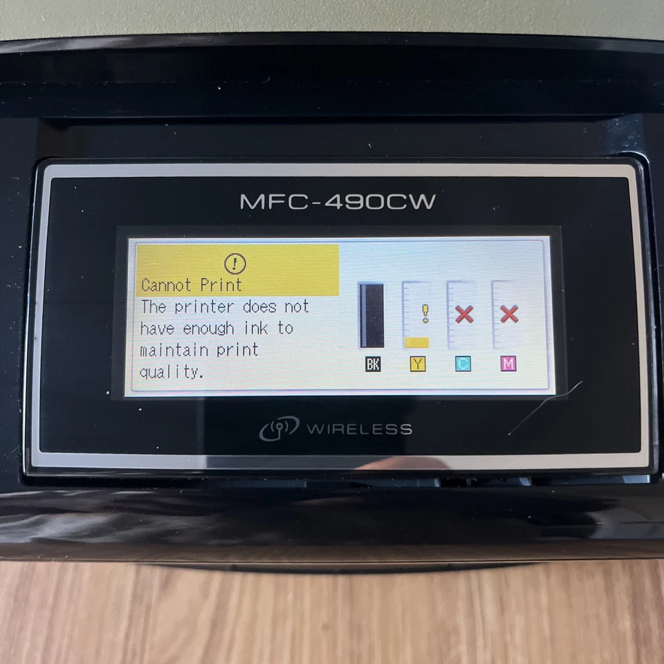 Brother MFC-490CW All-In-One Fax/Copy/Scan Printer Not Fully Tested Needs Ink - Image 2 of 4