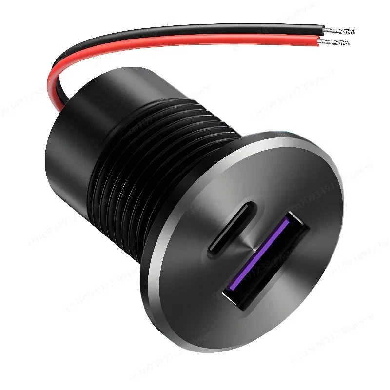 12V USB Car Charger Socket QC3.0 Type C PD 30W Fast Charging For RV Truck Boats - Image 2 of 4