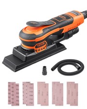 Uimoso 38 Sheet Sander 350w 6 Speeds Brushless Finishing Sander For Woodworking