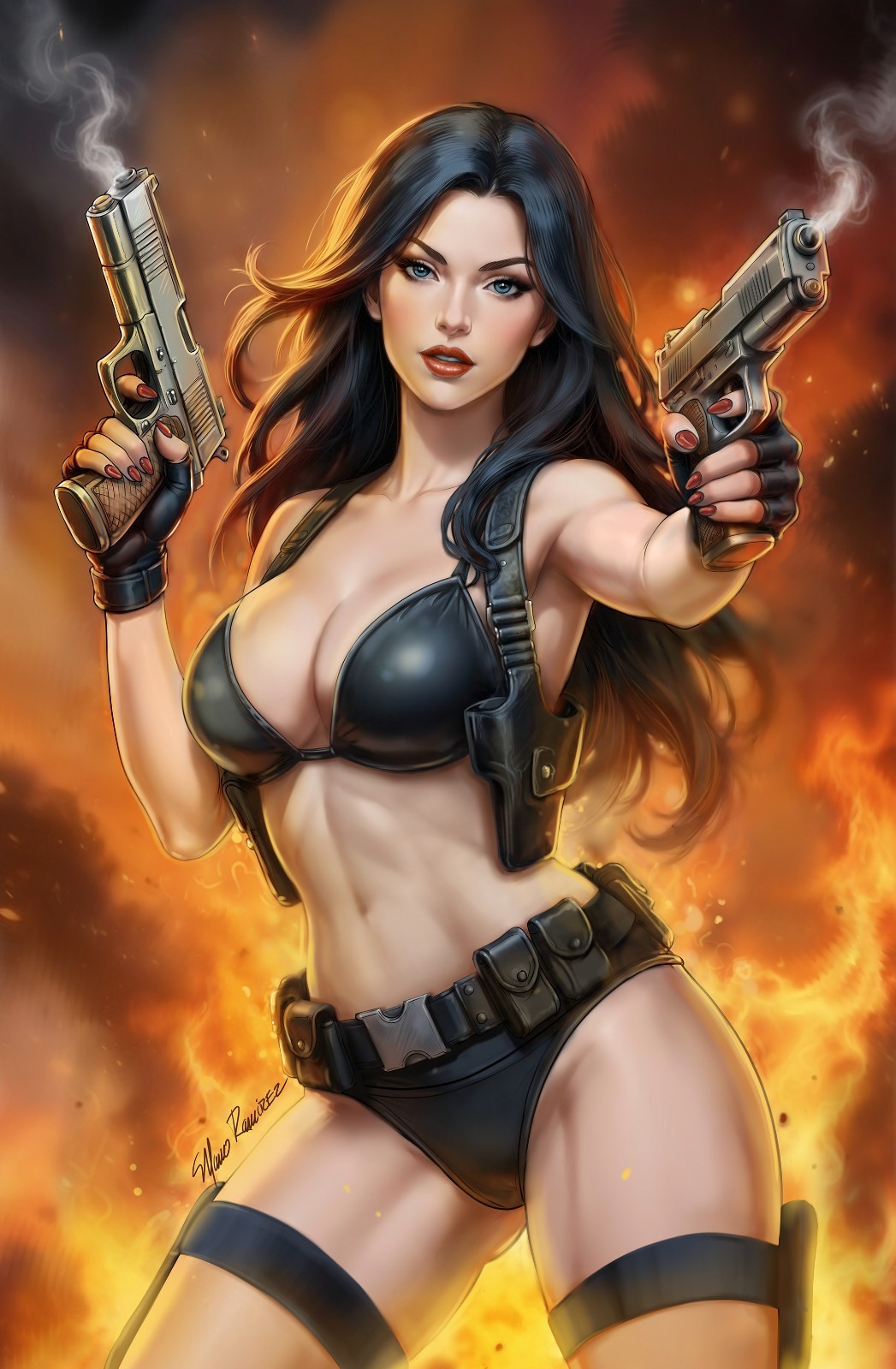 GUN HONEY DOUBLE DOWN #1 - MANUEL RAMIREZ COVER B HEROESCON 2026 EXCLUSIVE