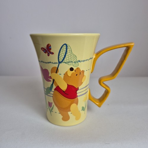 Disneyland Paris Exclusive Pair Of Winnie The Pooh Eeyory Mugs Butterfly Shaped - Picture 2 of 9