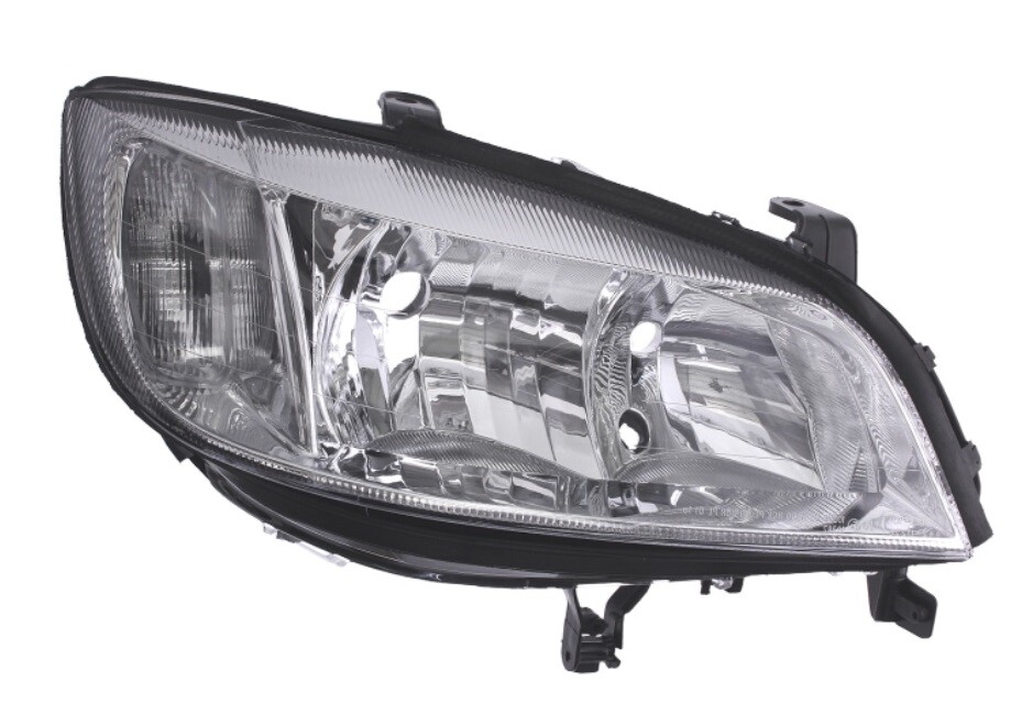 Phare avant droit Opel Zafira A avec fond chrome et réglage de hauteur électrique