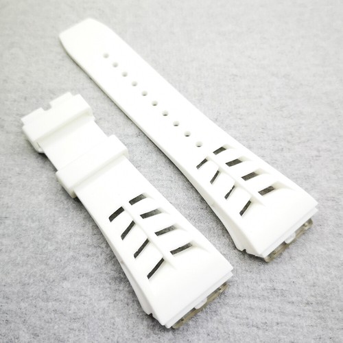 25 mm correa de goma 20 mm cierre plegable de acero para RICHARD MILLE RM011 RM50-03/01 - Imagen 16 de 21