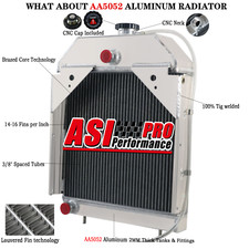 3 Row Radiator for Allis Chalmers 60H 1B B125 B C CA D12 70214337 70233232