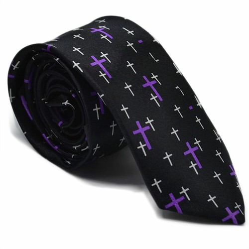 Men's Pattern Slim Tie Casual Formal Thin Narrow Skinny Polyester Ties Necktie - Picture 26 of 45