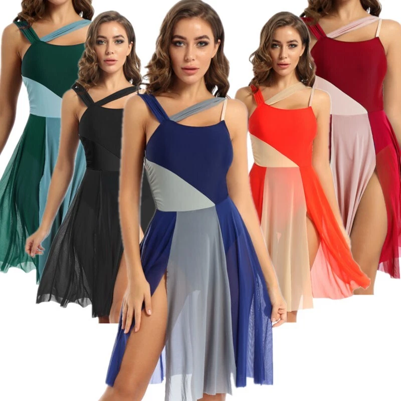 iEFiEL Womens Lyrical Ballet Dress Leotard Modern Contemporary