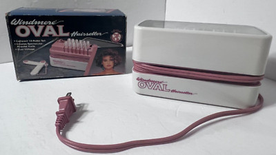 Vintage HOT ROLLERS Pageant 80's Style ANGULAR CURLERS Windmere Oval Hairsetter 