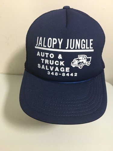 VINTAGE SNAPBACK HAT JALOPY JUNGLE AUTO & SALVAGE CAP - 第 1/6 張圖片