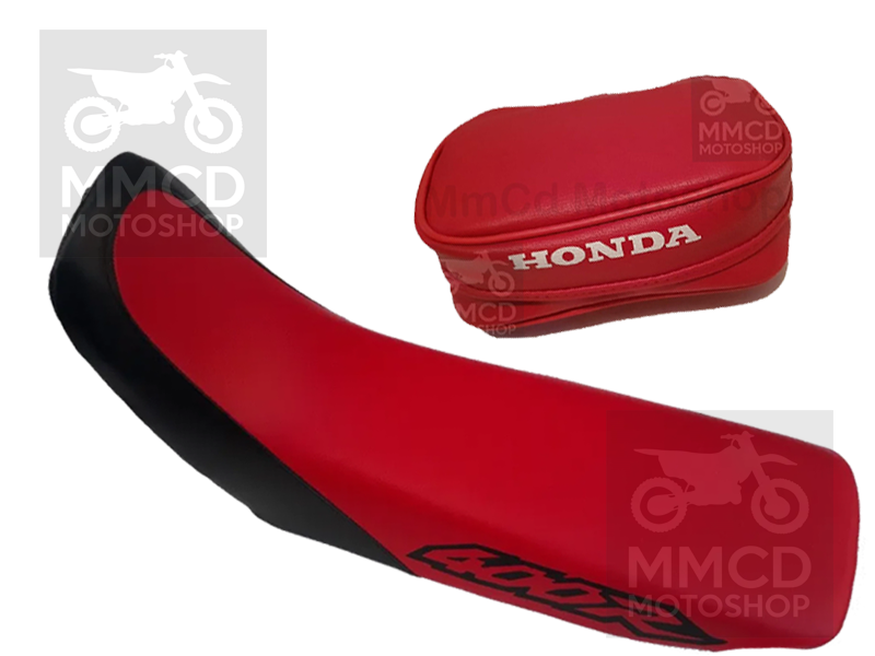 Seat cover and Rear fender Bag for Honda XR400 xr 400 1998 red black