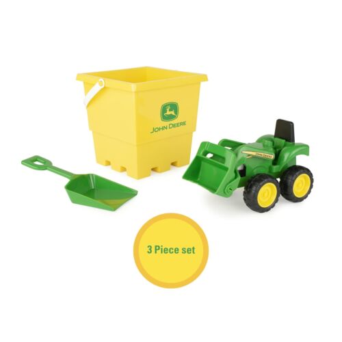 John Deere Sandbox Toy Set - Includes Dump Truck Toy, Bucket and Beach Shovel - Picture 3 of 6