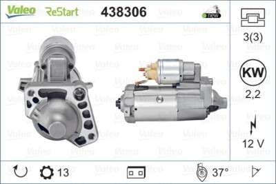 Valeo 438306 Starter for Volvo, Volvo Asia