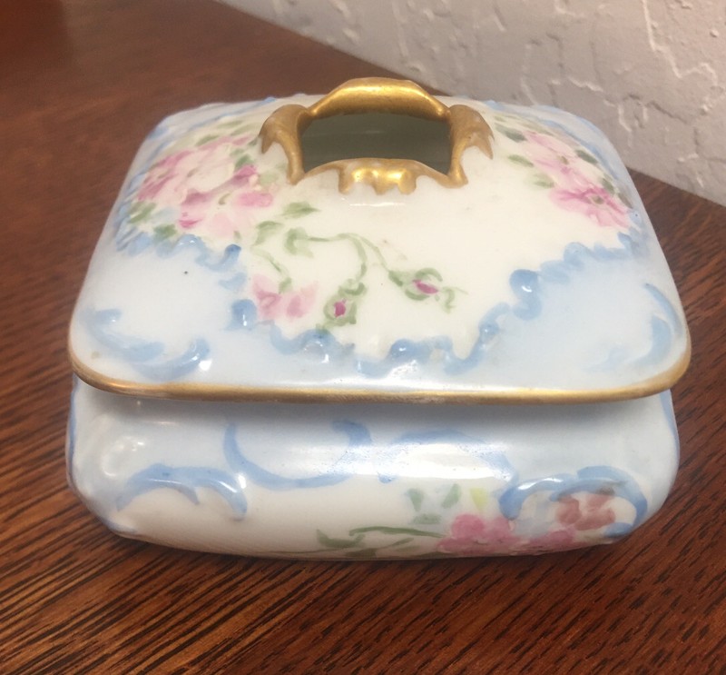 Limoges Porcelain Hair Receiver