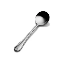 Bon Chef S601 Stainless Steel 18/8 Victoria Bouillon Spoon, 6-7/64" Length (Pack