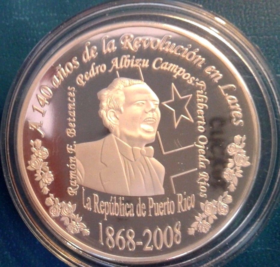 ⭐︎ 2016 Ficha pvc MANUEL CIDRE PUERTO RICO SE PONE DE PIE