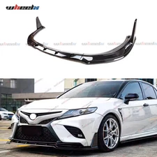 For Toyota Camry SE XSE 18-2020 V2 Winglet Gloss Black Front Bumper Lip Splitter