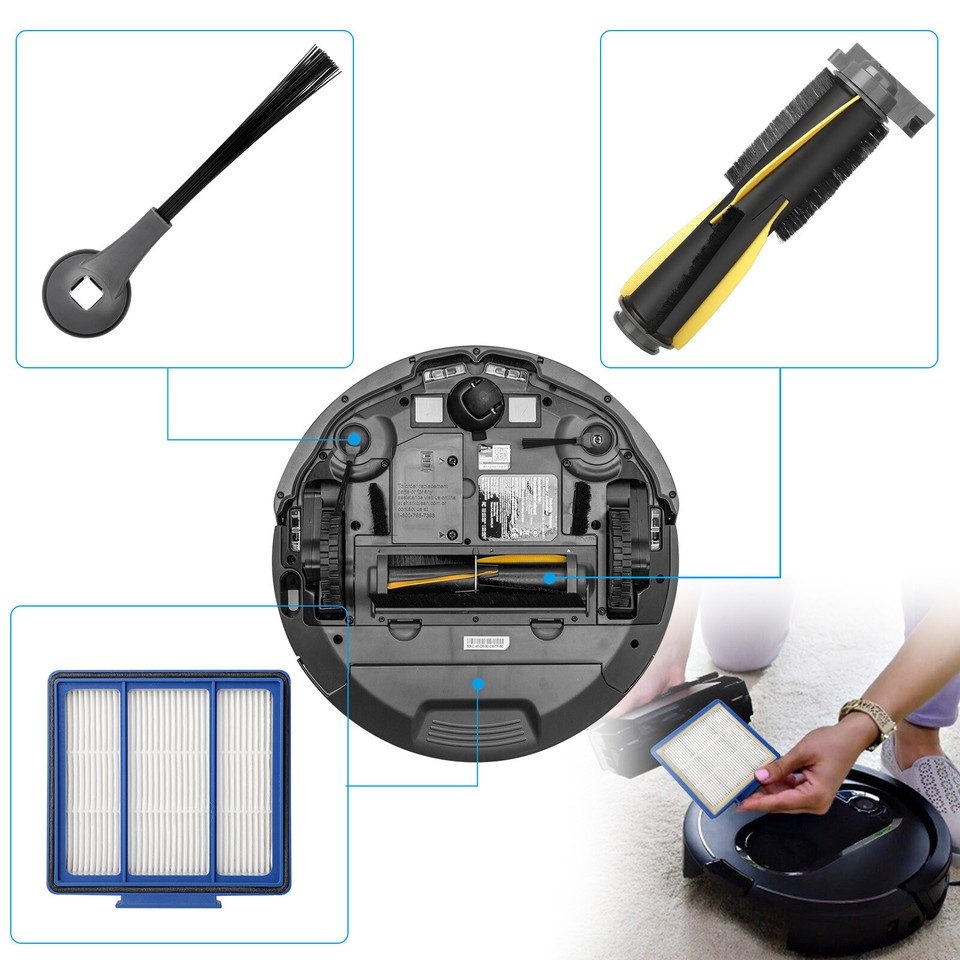 Shark Model R101ae Remote 14 PCS Robot Vacuum Cleaner Replacement Parts Kit for Shark IQ R101AE ...