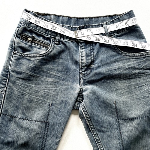Levi’s Boys’ 511 Jeans 26x26 Black Label Distressed Skinny Straight Rare Moto - Picture 11 of 21