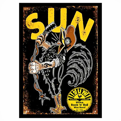 Sun Records Sticker  Sign  Records Elvis Recording Location Guitars 4 Sizes