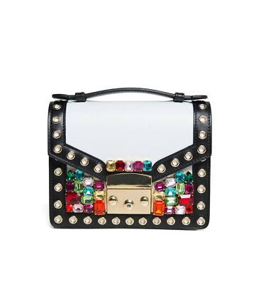 GEDEBE Chelsea Mini Embellished Leather bag made in Italy 