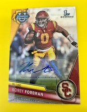 FIRE SALE 🔥🔥 2023 Bowman Chrome U Korey Foreman 1st Auto Refractor #190 USC