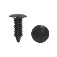 20pcs Black Vehicle Car Plastic Rivets Trim Fastener Door Clips for 6mm Hole