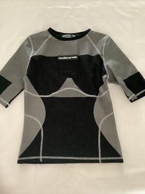 Maniere de Voir Technical T-Shirt schwarz/grau Größe 12