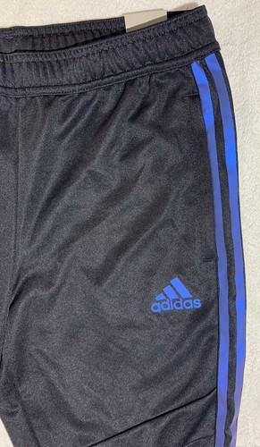 New Adidas TIRO19 Pants Boys XL Black Blue Tapered Athletic Soccer Football NWT - Picture 10 of 19